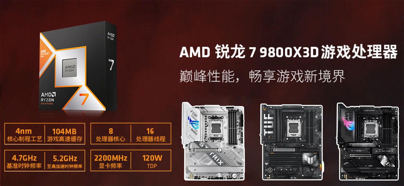 华硕X870,X870E主板尽释9800X3D处理器威力